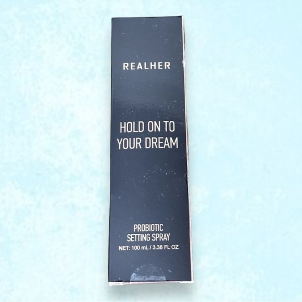 🆕 NWT RealHer HOLD ON TO YOUR DREAM Probiotic Makeup Setting Spray 100ml 3.38oz
